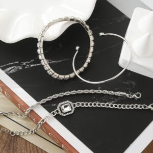Bracelet Set Gold Silver 4 Pcs - Image 5