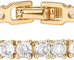 Classic Tennis Bracelet Gold Plated 3mm - Image 10