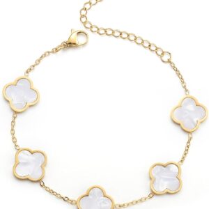 Clover Bracelet 18K Gold Plated Four Leaf
