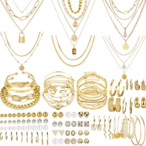 Jewelry Set Gold Plated 69 Pieces Women - Image 11