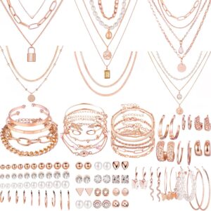 Jewelry Set Gold Plated 69 Pieces Women - Image 15