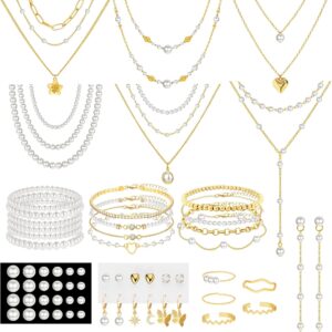 Jewelry Set Gold Plated 69 Pieces Women - Image 8