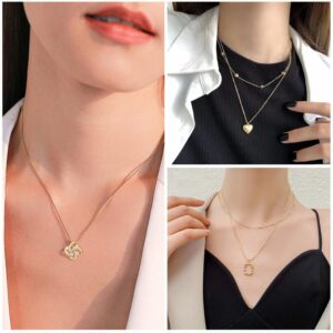 Jewelry Set Gold Plated Women's Necklaces Bracelets Rings Earrings - Image 2