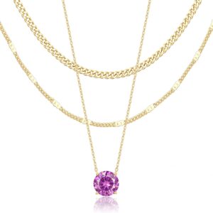 Layered Necklace Set Gold Plated Women - Image 10