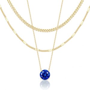 Layered Necklace Set Gold Plated Women - Image 11