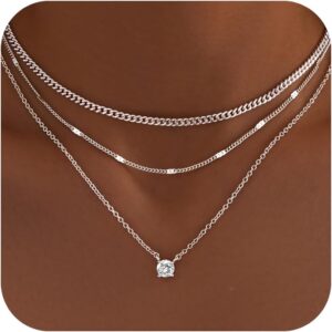 Layered Necklace Set Gold Plated Women - Image 17