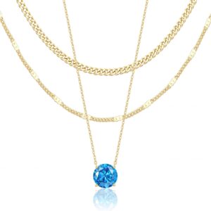 Layered Necklace Set Gold Plated Women - Image 18