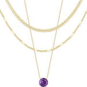 Layered Necklace Set Gold Plated Women - Image 22