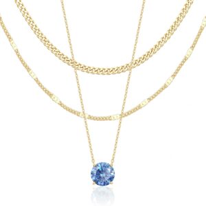 Layered Necklace Set Gold Plated Women - Image 26