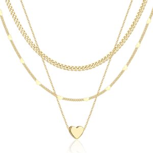 Layered Necklace Set Gold Plated Women - Image 31