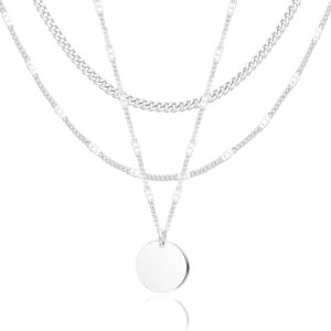 Layered Necklace Set Gold Plated Women - Image 32